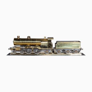 Locomotive à Vapeur Modèle GNR Atlantic 3 1/2" en Laiton, 20ème Siècle, 1930s