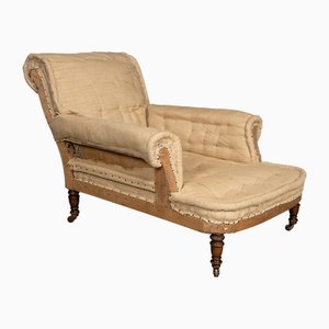 Antike viktorianische Chaiselongue, 19. Jh., 1870er