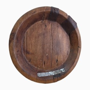 Assiette en Bois Couscous Berbère Tribal Antique d'Afrique du Nord