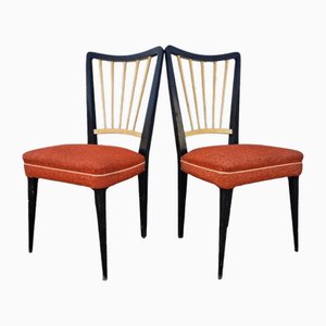 Mid-Century Italian Side Chairs, Set of 2