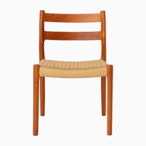 Model 84 Teak Chairs by Niels Moller