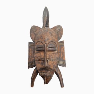 Maskenskulptur aus Holz, 1950