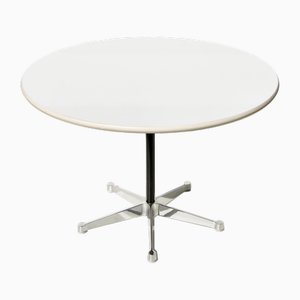 Dining or Conference Table in White and Chrome by Charles & Ray Eames for Herman Miller, 1960s