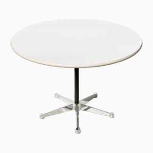 Table de Salle à Manger ou de Conférence Blanche et Chrome par Charles & Ray Eames pour Herman Miller, 1960s