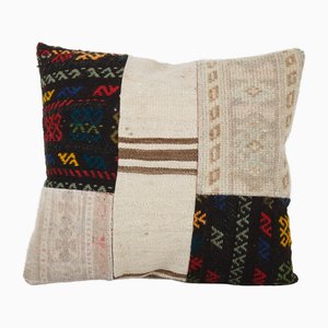 Kilim Cushion Cover in Patchwork Wool
