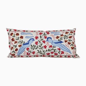 Tashkent Suzani Cushion Cover with Bird Motif