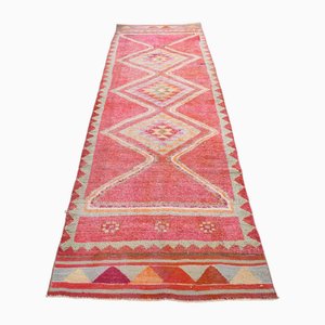 Vintage Turkish Runner Rug in Red