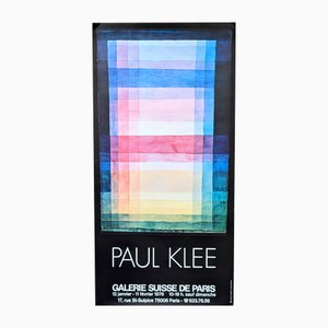 Abstraktes lithografisches Poster von Paul Klee, 1978