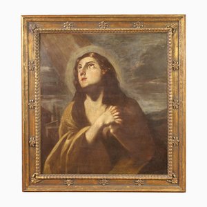 Italian Artist, Penitent Magdalene, 17th Century, Oil on Canvas, Framed