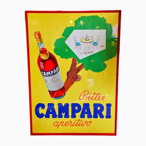 Póster Bitter Campari vintage enmarcado, Italia, años 60