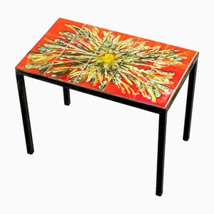 Mid-Century French Modern Ceramic Coffee Table from Vallauris, 1950s