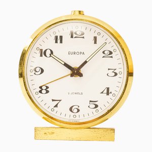 Reloj despertador de pie de Europa, Alemania, años 50