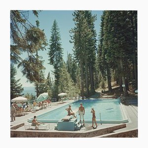 Slim Aarons, Pool at Lake Tahoe, impresión fotográfica de edición limitada Estate, años 80