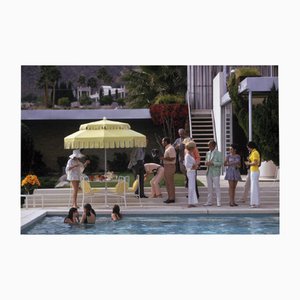 Slim Aarons, Poolside Party, Stampa fotografica Estate Stamped Limited Edition, 1970s