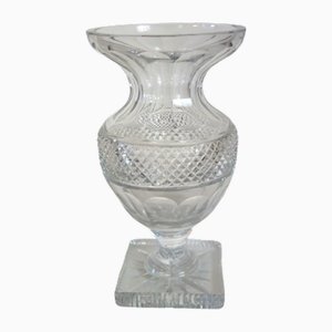 Large Cut Crystal Vase in Medici Shape, Early 20th Century