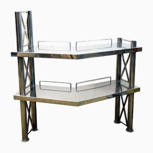 Steel Console Table, Italy, 1970s
