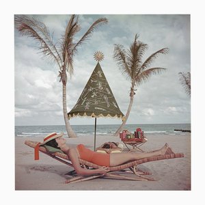 Slim Aarons, Palm Beach Idyll, Tirage Photographique Estampillé Estate en Édition Limitée, 1960s