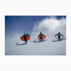 Slim Aarons, Caped Skiers, Limited Edition Estate Stamped Photographic Print, 2000s