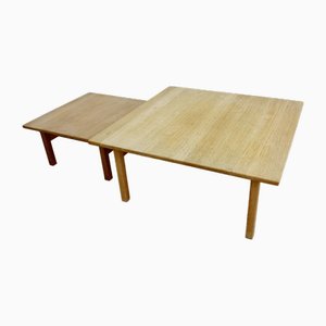 Coffee Tables in Oak by Kurt Ostervig for KP Møbler, 1970s, Set of 2