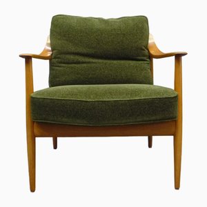 Silla Antimott Mid-Century de cerezo de Wilhelm Knoll, años 60