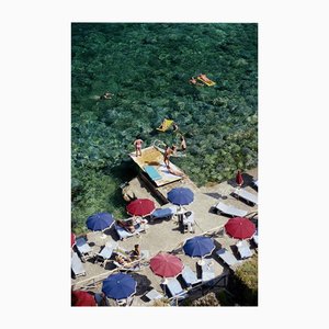 Slim Aarons, Porto Ercole Beach, impresión fotográfica estatal de edición limitada, años 80