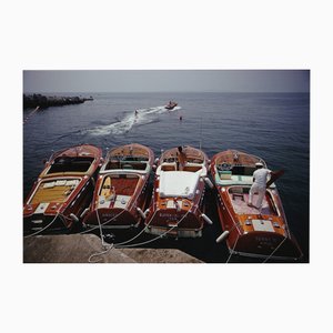 Slim Aarons, Waterskiing at the Hotel Du Cap, Eden Roc, Limited Edition Estate Stamped Photographic Print, 1950s