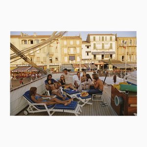 Slim Aarons, Saint Tropez, 1971, Limited Edition Estate Stamped Fotodruck, 2000er Jahre