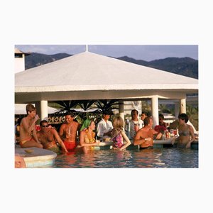 Slim Aarons, Villa Vera Racquet Club Pool, Impresión fotográfica de edición limitada con sello Estate, años 80