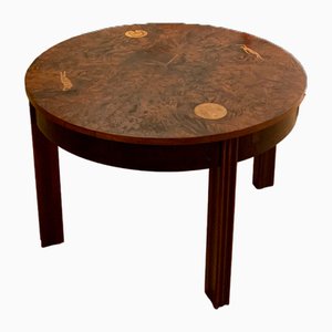 Art Deco Dining Table with Marquetry in the style of Jacques Emile Ruhlmann, 1920s