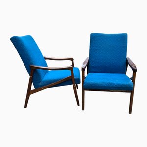 Mid-Century Armchairs by Jiroutek for Interier Praha, 1960s, Set of 2