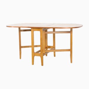 Drop-Leaf Dining Table in Teak, 1960s