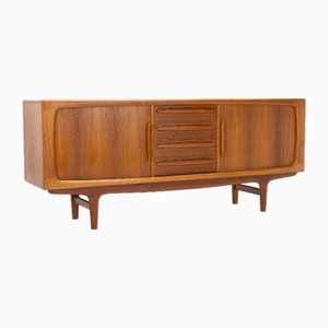 Credenza Tambour Door di Johannes Andersen per CFC Silkeborg, Danimarca, anni '60