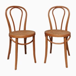 Chaises de Salle à Manger en Bois Courbé, Set de 2