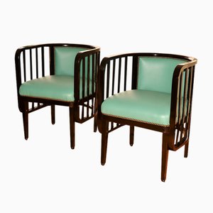 Set of Antique Secessionist Armchairs by Marcel Kammerer for Mundus, 1910