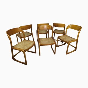 Vintage Sled Chairs from Baumann, 1970s, Set of 6