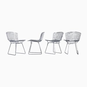 Model 420 Wire Chairs by Harry Bertoia for Knoll International, 1970s, Set of 4