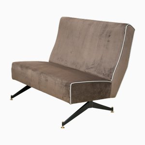 Vintage Samtsofa, 1970er