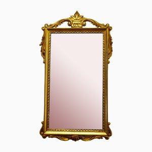 French Napoleon III Style Gilt Wall Mirror, 1940s