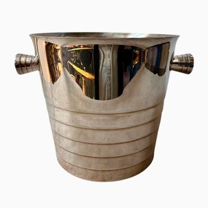 French Modernist Silver-Plated Ice Bucket from Christofle, 1990s