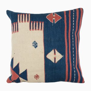 Turkish Decorative Handwoven Kilim Pillow Cover, 2010s