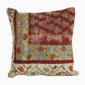 Turkish Square Oushak Rug Pillow Cover, 2010s