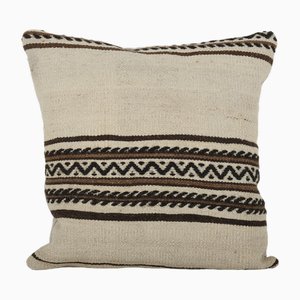 Housse de Coussin Carrée Kilim Vintage Rayée