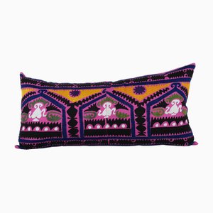 Vintage Purple Bukhara Samarkand Suzani Cushion Cover