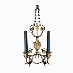 Appliques Murales Style Louis XVI Antique en Bronze, 1890s, Set de 2