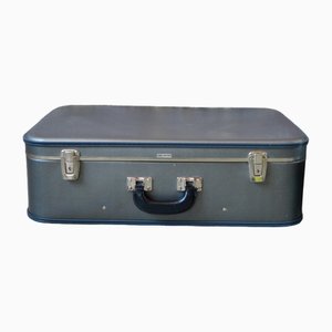 Grauer Vintage Koffer, 1950er