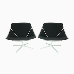 Swivel Chairs in Steel and Fabric from Fritz Hansen, 2000s, Set of 2