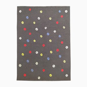 Tapis Vintage avec Détails Colorés