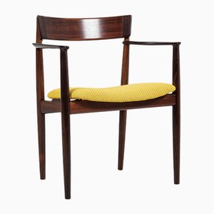 Mid-Century Danish Chair with Armrests in Rosewood attributed to Henry Rosengren Hansen for Brande Møbelindustri 1960s