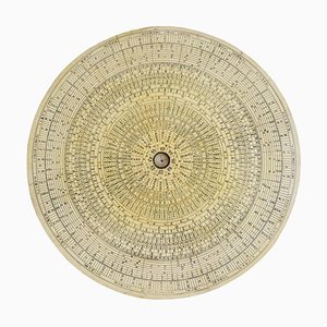 Disco de mapa de astronomía chino vintage