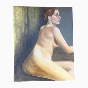Weiblicher Akt, 1970er, Malerei auf Leinwand